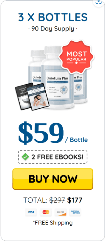 Quietum Plus- 3 Bottles